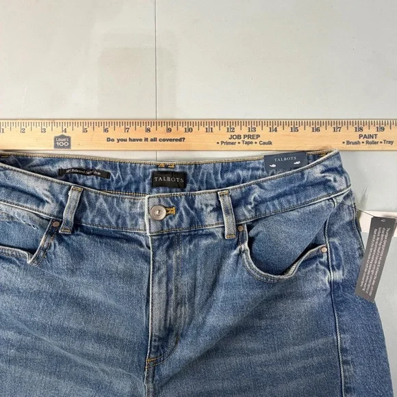 Talbots Relaxed Barrel Jean Denim Ankle Length High Waist Women’s 14 Petite New - Picture 5 of 7